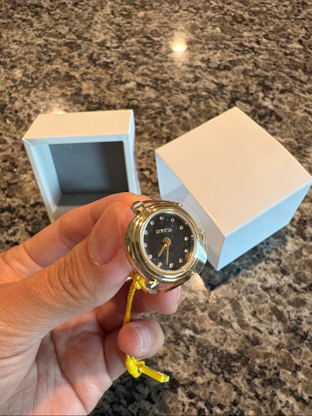 NWT Invicta Angel
Lumalink Women's Ring Watch
- 17.5mm, Gold - Picture 8 of 8